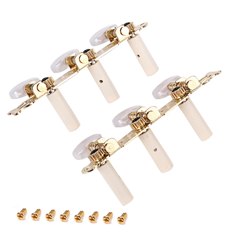 1Pair Professional Guitar Tuning Pegs Classical Guitar String Tuning Pegs Machine Guitar Accessories Left Right 3L3R Tuners Keys