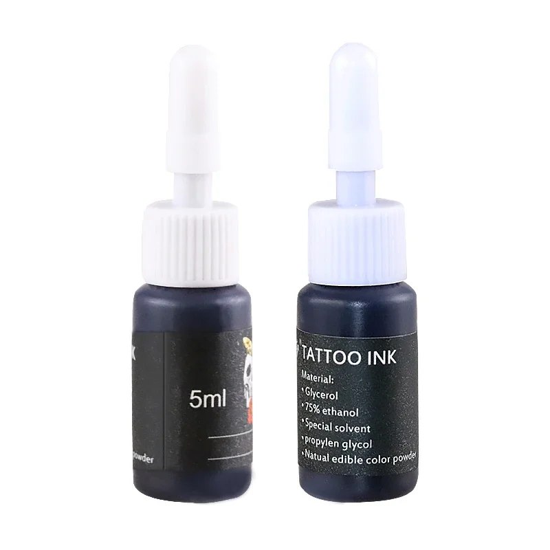 5ML Tattoo Pigment Professional Tattoo Ink Kits for Body Art Natural Plant Micropigmentation Pigment Colour Permanent Tattoo Ink