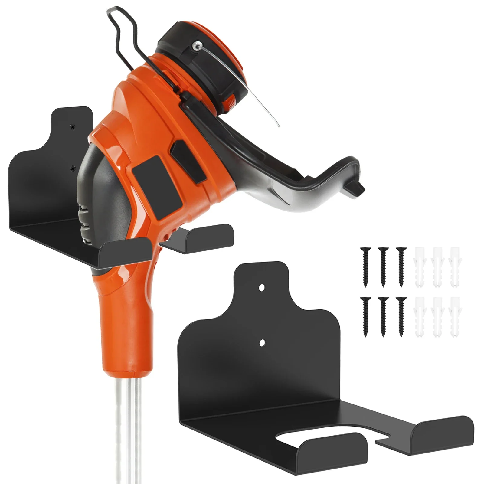 

﻿ 2 шт. настенная стойка для триммера, вешалка для поедания сорняков, садовый электроинструмент для хранения, гаражная сверхмощная газонокосилка, крючок-органайзер, кронштейн