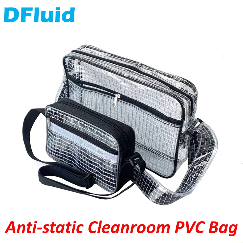 Cleanroom PVC Bag Anti Static Dust Proof Reusable Backpack Laboratory Microelectronic Factory Clean Room Clear PVC Waist Bag