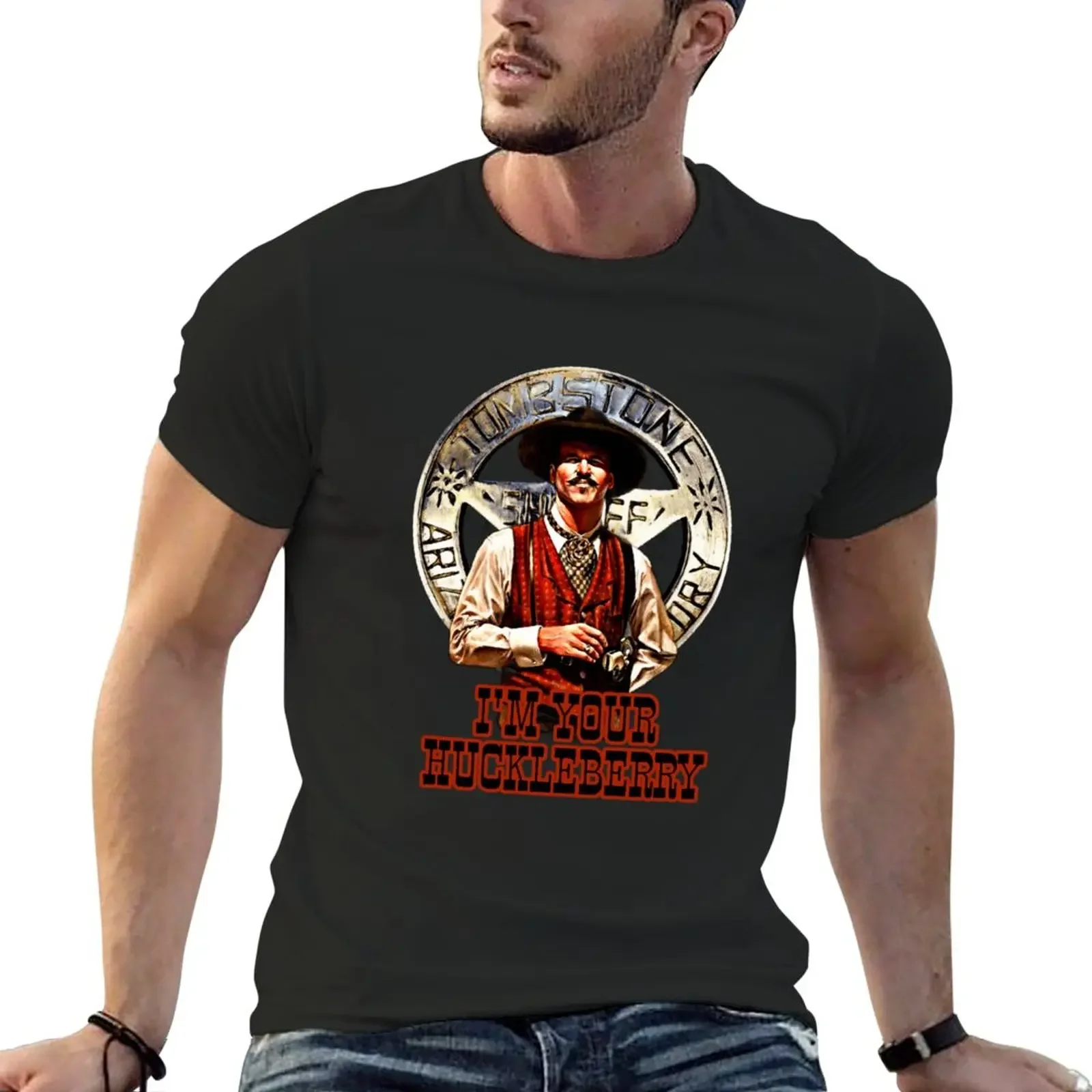 

Новая футболка с надписью «Doc Holliday надгробие», Мужская футболка, кавайная одежда, простая футболка, графическая футболка, Мужская футболка