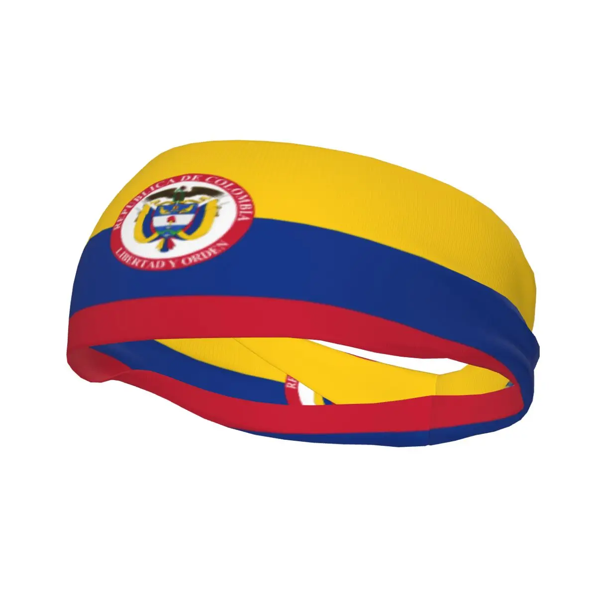 

Flag Of The President Of Colombia Elastic Hair Band Yoga Headband Makeup Hair Hoop Headwrap