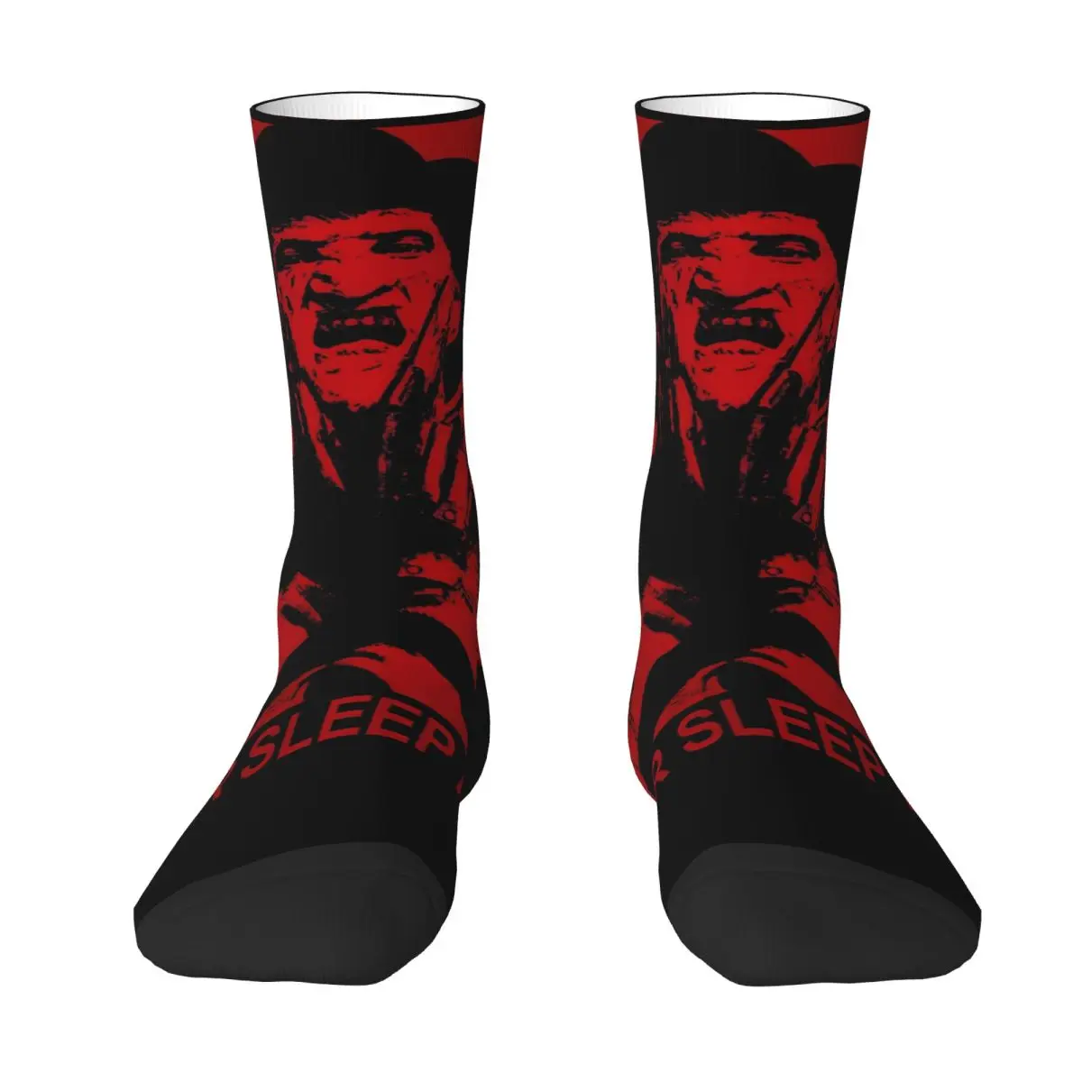 Elm Street Nightmare Socks Spring F-Freddy K-Kruger Stockings Casual Women Men Horror Socks Running Sports Anti Sweat Socks