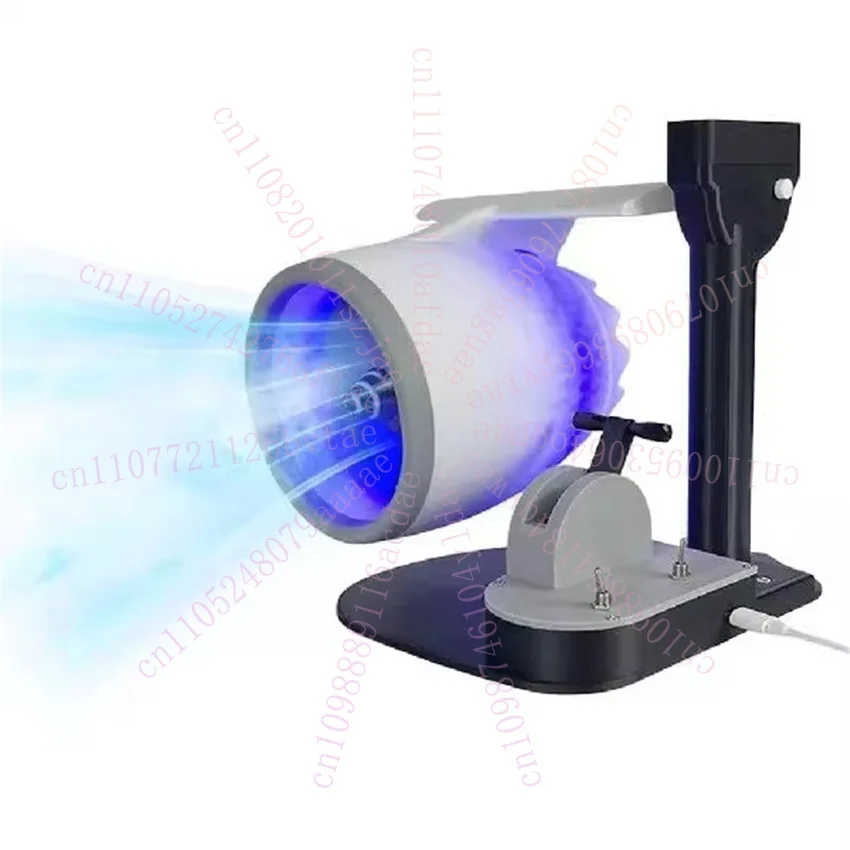 

Fan USB Turbofan Upgraded Engine Model Adjustable Speed Push Rod JetFan Creative Turbo Desktop Fan Turbofan Engine Model Toy