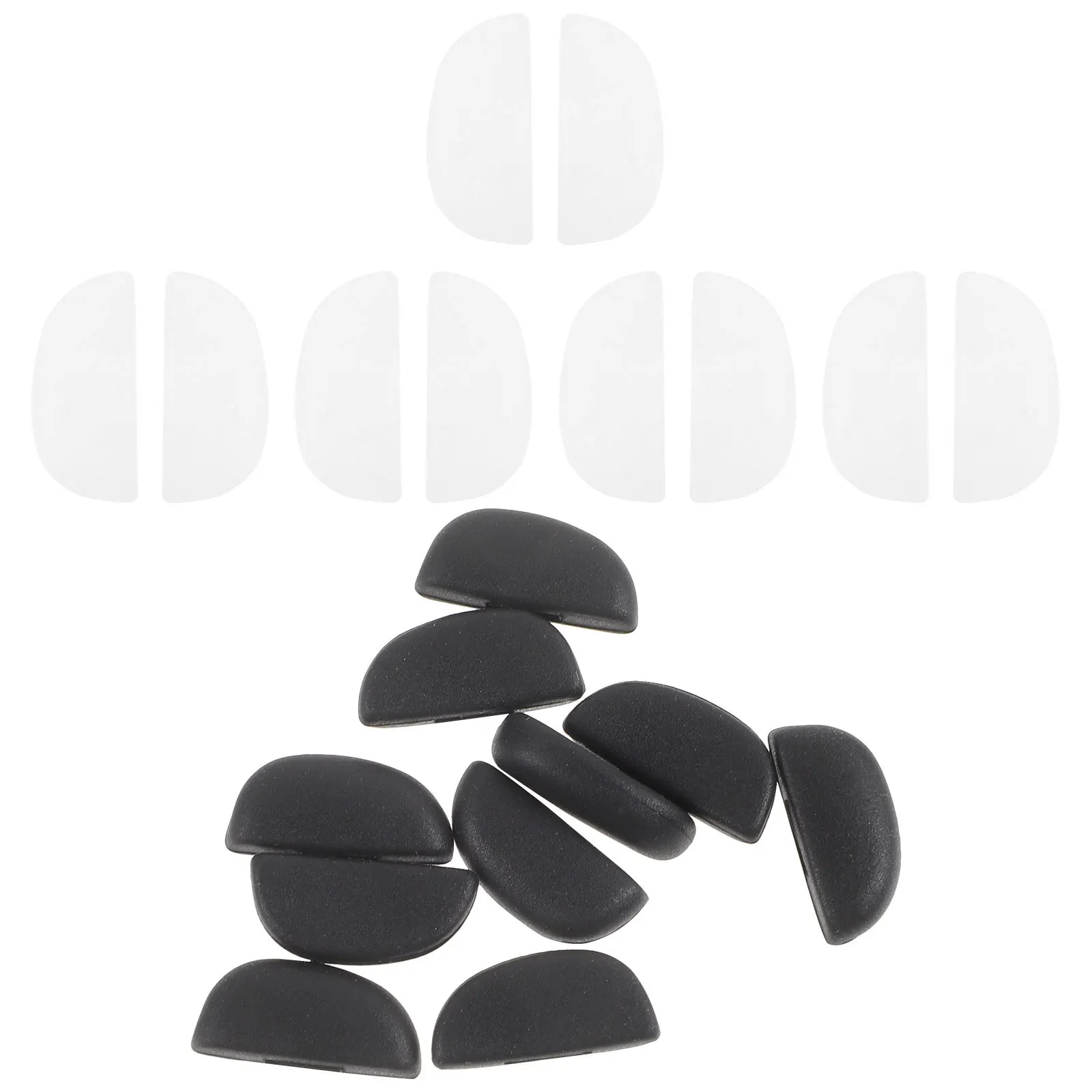 10Pairs سيليكون مخدات أنف للنظارة للنظارات المضادة للانزلاق تصميم مريح الارتفاع زيادة دعم مخدات أنف للنظارة للنظارات #1