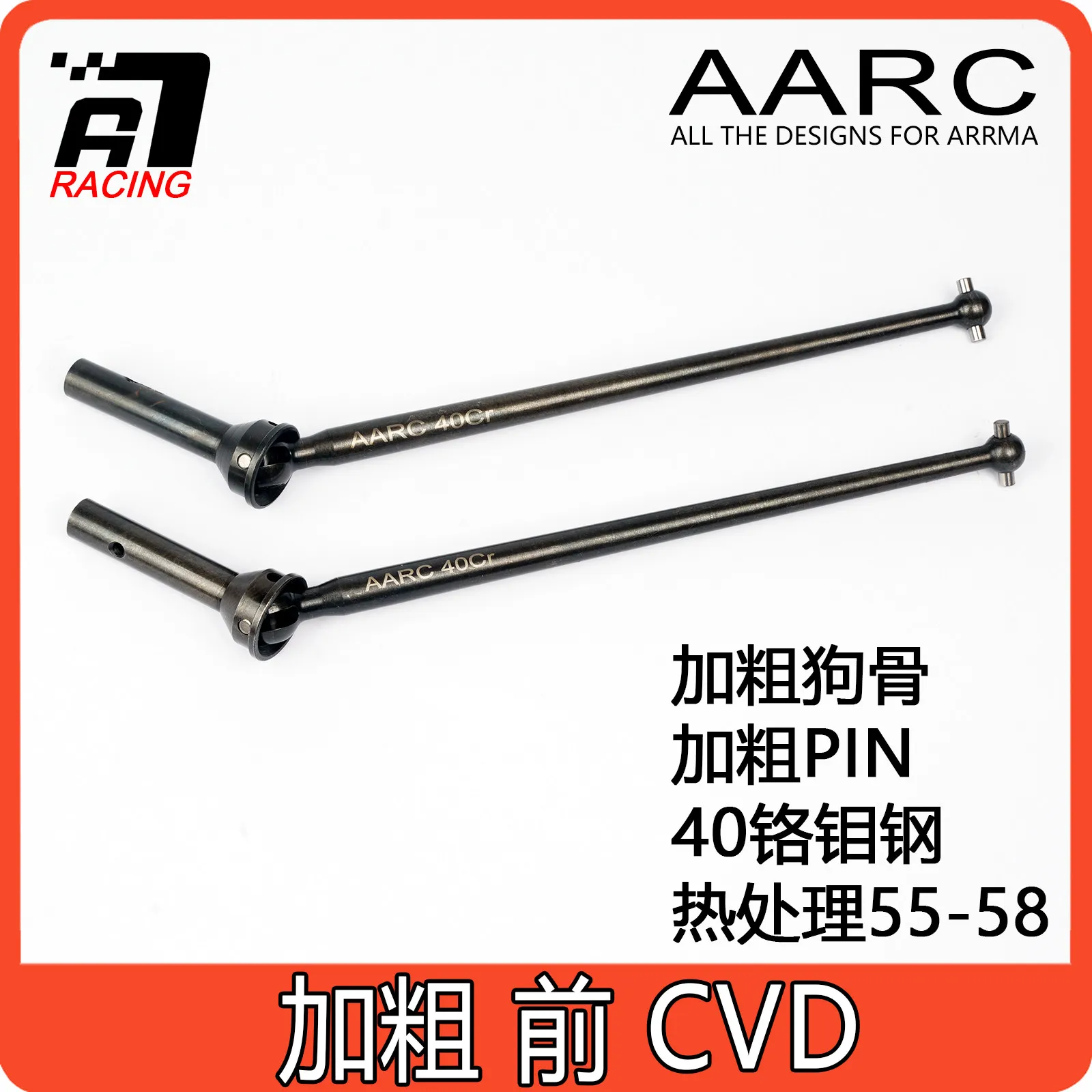 RC Car Front CVD Drive Shaft Custom Reinforced Dog Bone For ARRMA 1/8 Outcast Kraton Talion AR220033 RC Model Upgrade Parts