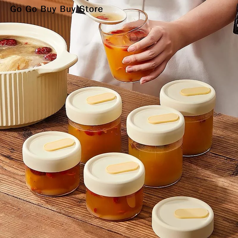 【ST】1Pc 240/400ML Glass Food S - Food Storage With Glass Lids บทวิจารณ์และราคา