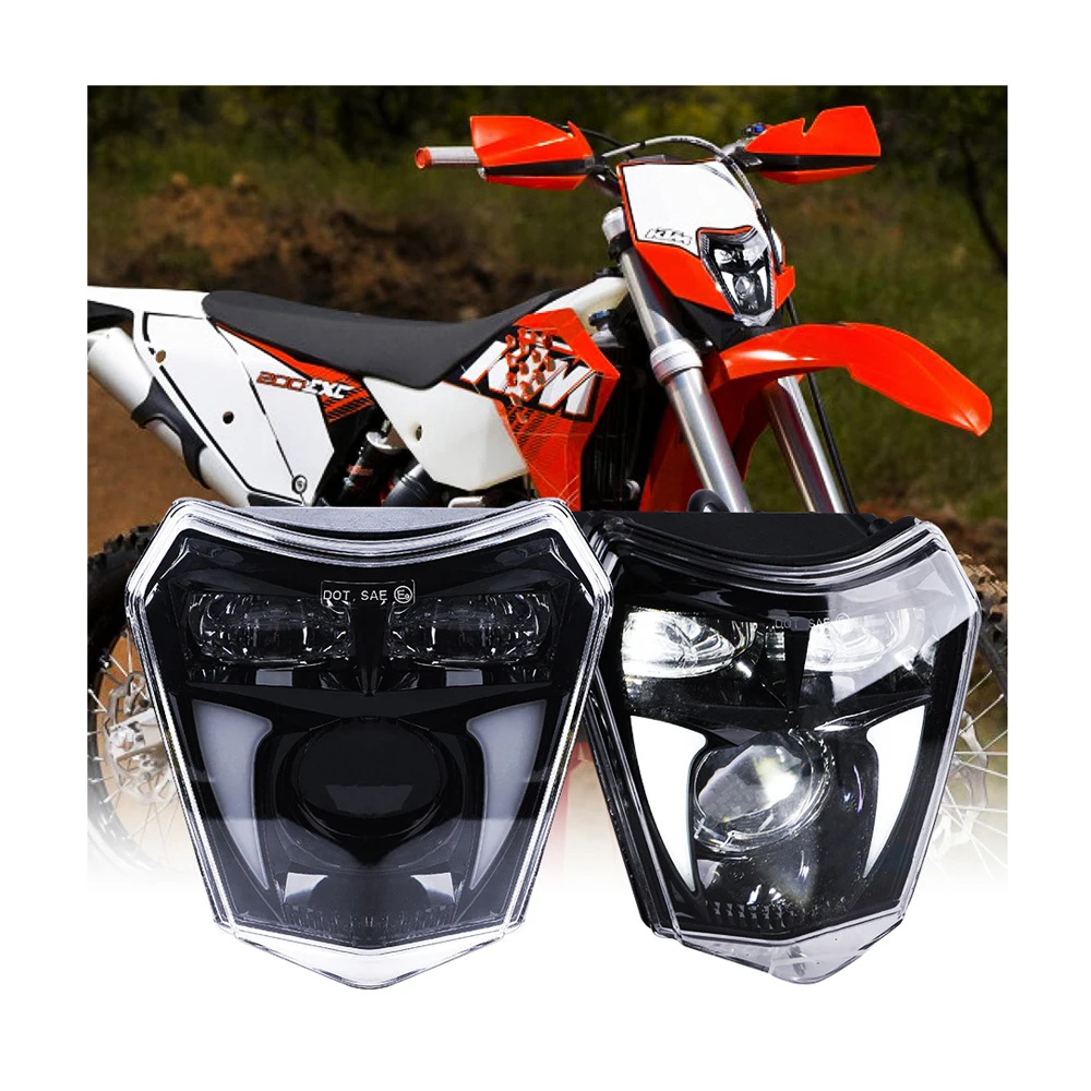 

24v Car Foco Luces Led H4 Headlights Bulbs Light For Car Starter Motor Ktm Duke 200 Exc 250 Dirt Bike Headlight Assembly