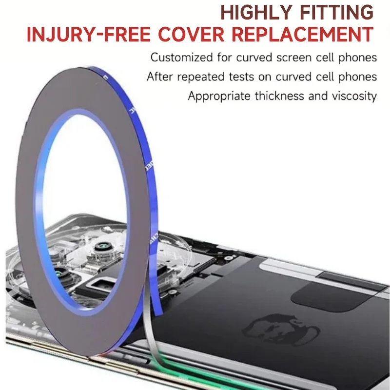MECHANIC 2-in-1 3mm LCD Repair Tape Phone Screen Adhesive Tape Touch Screen Repair Tape with 1 Tweezers for Phone iPad  Laptops