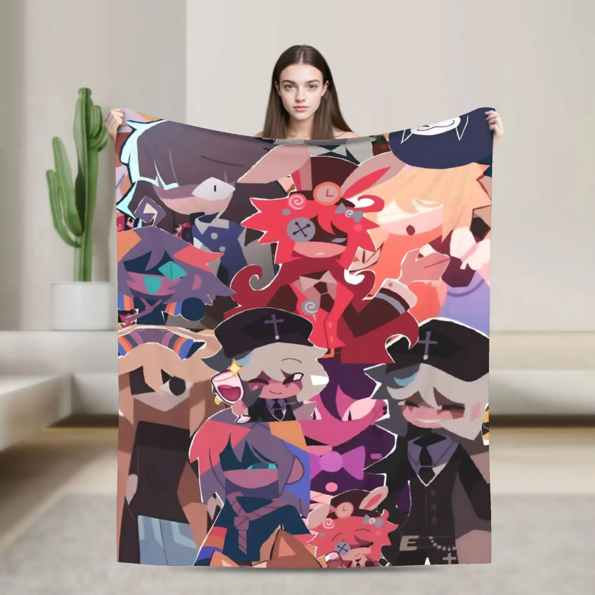 FPE Fundamental Paper Education Throw Blanket for Couch  Soft Fuzzy Plush Blanket 50x60 Inches Multiple Sizes Bedspreads