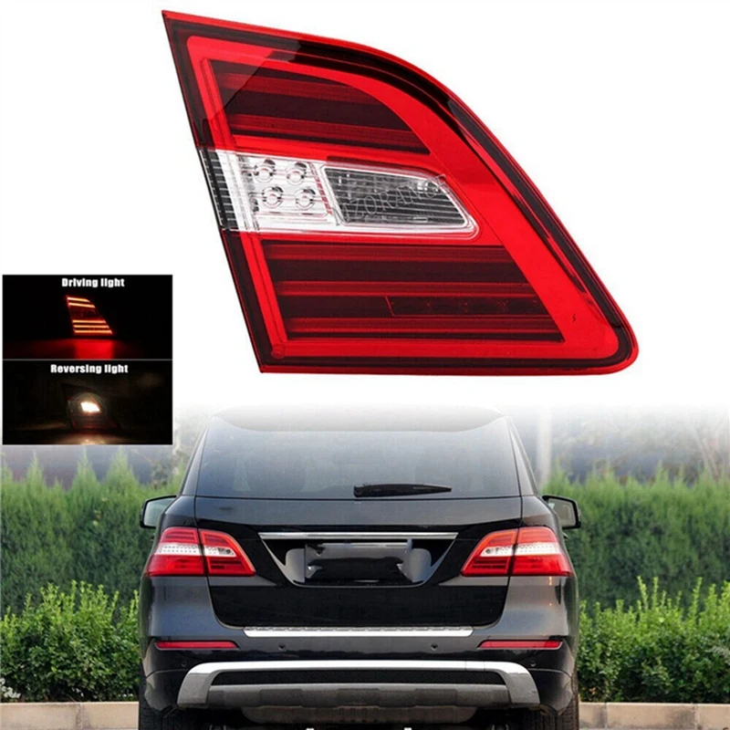 1Pair Rear Inner LED Tail Light Trim Bezel For Mercedes-Benz W166 ML300 ML350 ML400 2012-2015 A1669060557 A1669060457