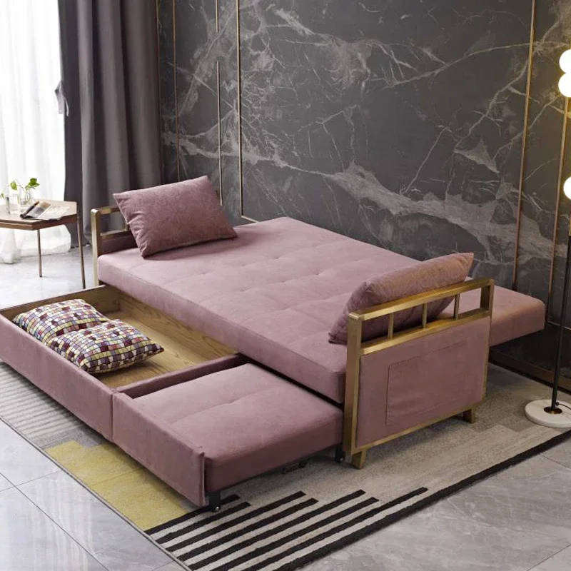 Modern Sofa Bed Designs Transformable L Shape Living Room Furniture For Hotel Apartment