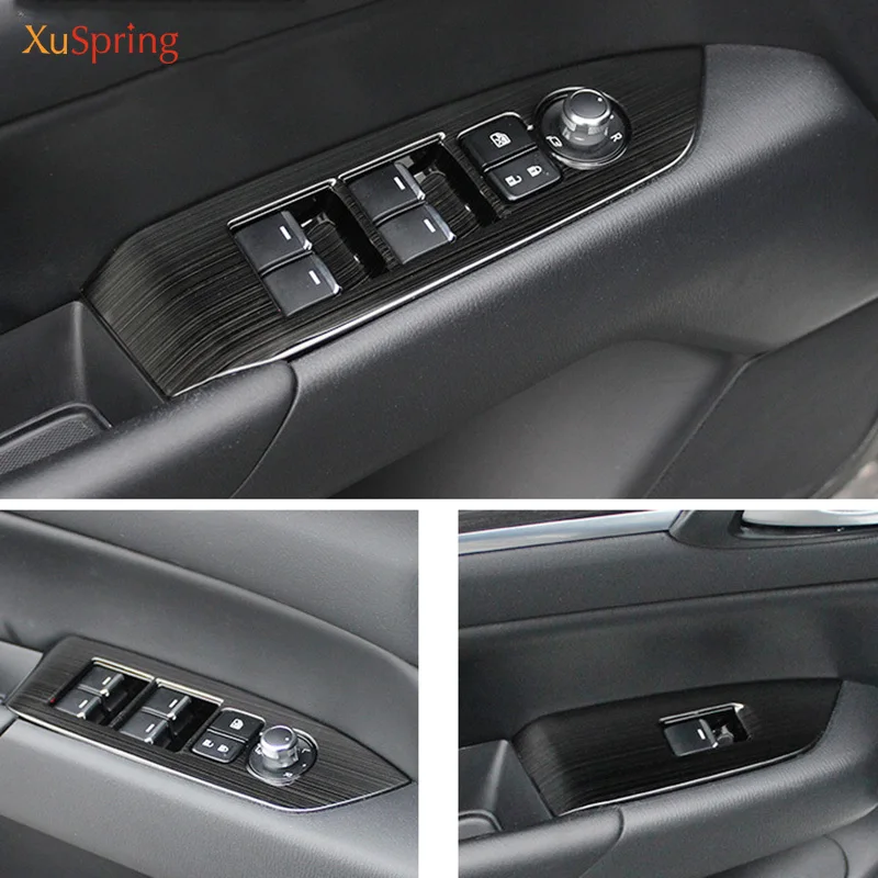 For Mazda CX-5 CX5 2017-2021 2022 2023 2024 KF LHD Car Window Switch Adjustment Knob Panel Cover Trim Stickers Strips Garnish