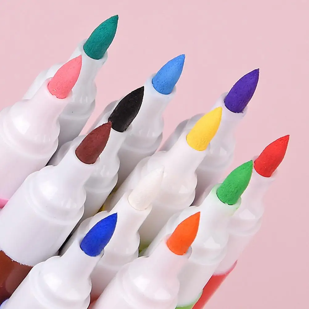 ソフトヘッドアソートカラー,12色セット,学生用アクリルペイントキット