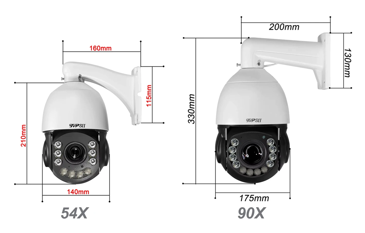 Metal Laser Infrared Max.512G Auto Tracking CamHi 8MP 4K 90X Zoom Audio 360° 2.4GHz 5.0GHz WIFI RJ45 PTZ Speed Doom IP Camera