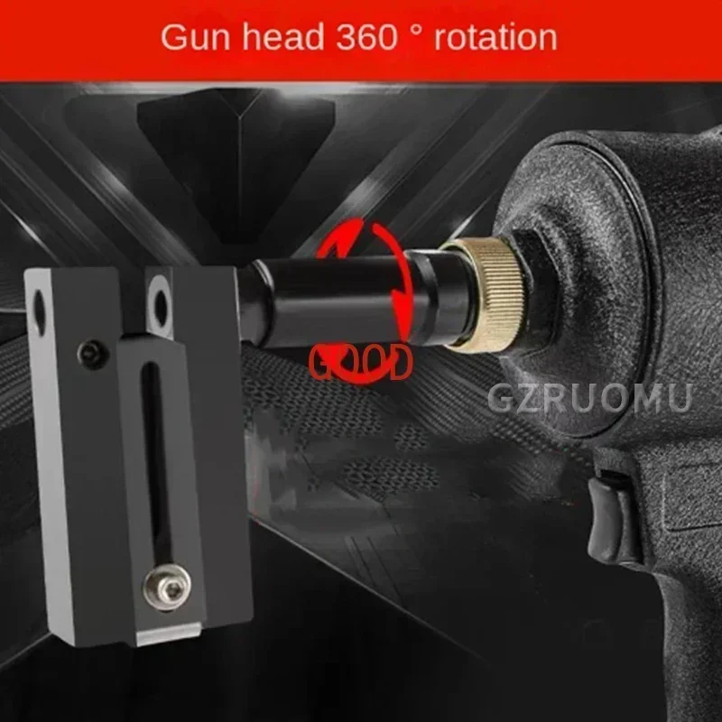 Punzonatrice pneumatica industriale Pistola in metallo Piastra di ferro Foro rotondo Punzonatura Pubblicità in acciaio inossidabile Parola Puncher ad aria 3.2-5.0MM