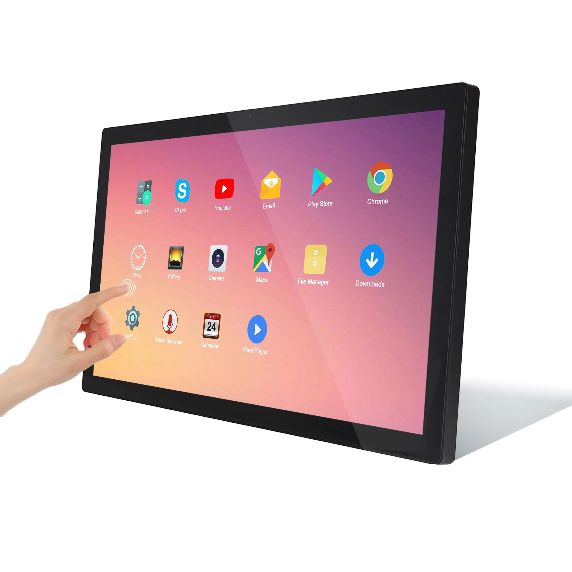 Tableta grande Android 8,0 Rk3288 para montaje en pared, pantalla Lcd, tableta Android de 27 pulgadas