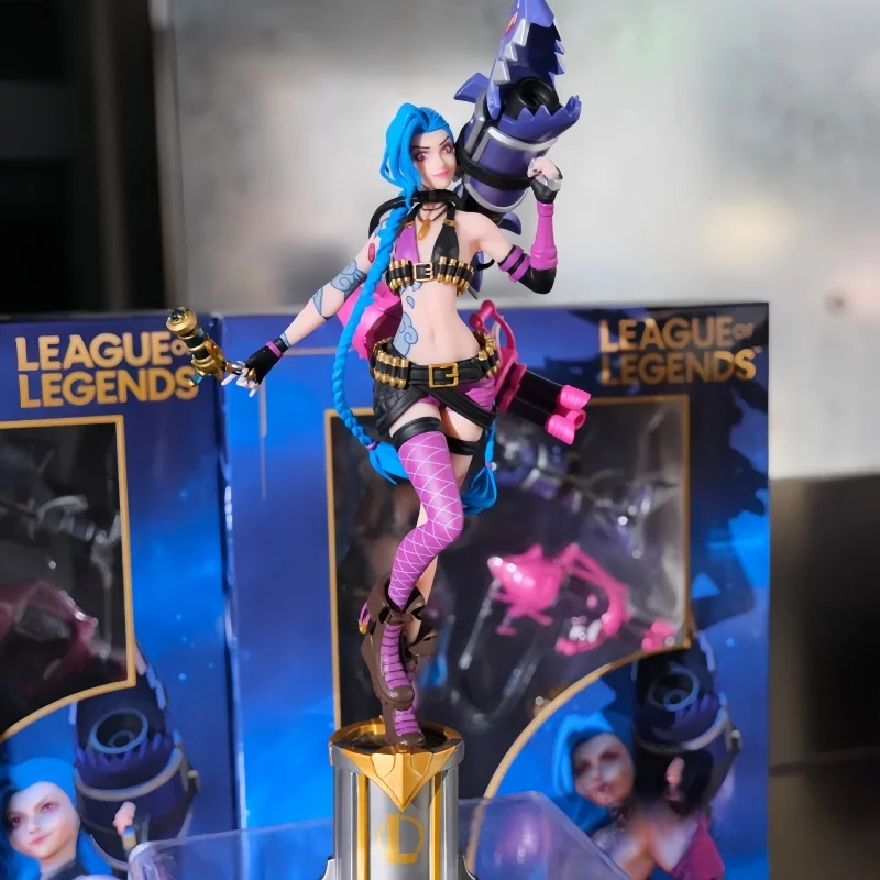 

22cm League Of Legends Anime Figurine Luxanna Crownguard Lux Kaisa Jinx Action Figure Tiktok Hot Halloween Chrismas Gift Toys