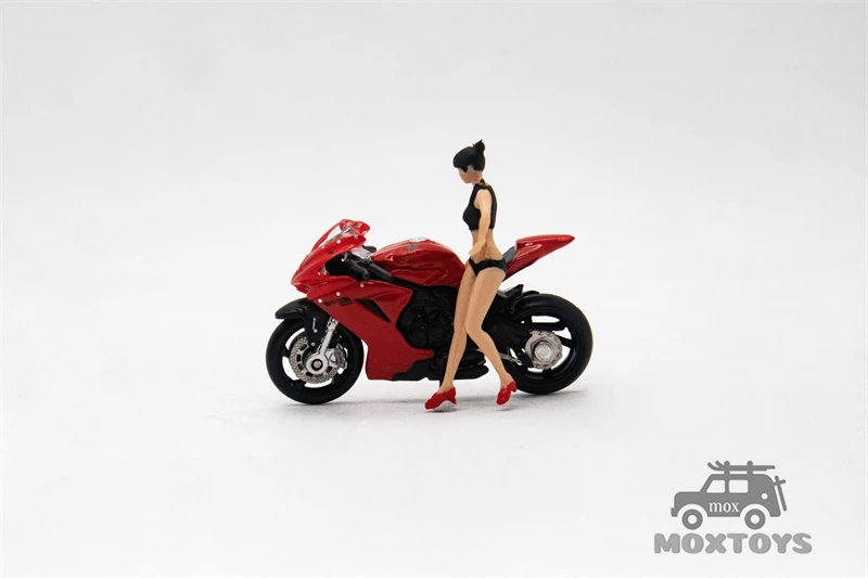 CM MODEL 1:64 MV Agusta F3Rosso Red With Showgirl MV F3Rosoo