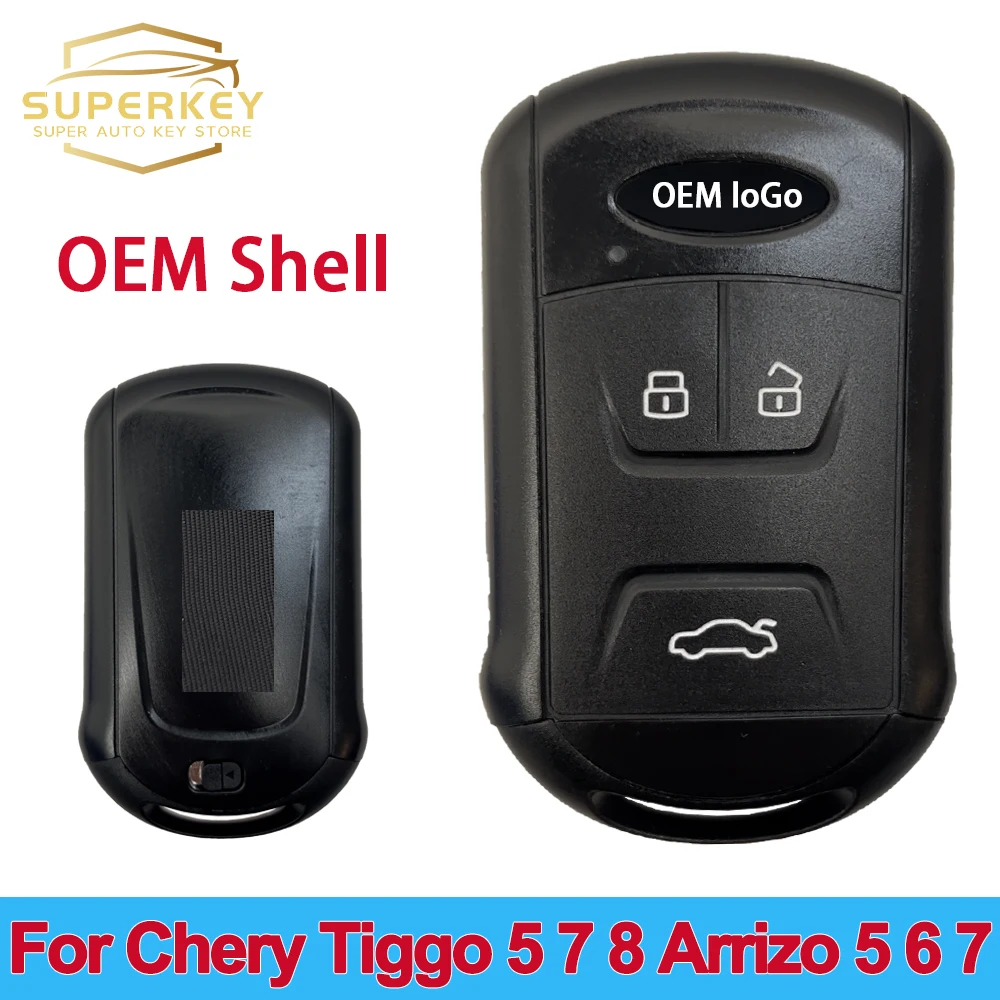 SUPERKEY Original 3 Button Replacement Remote Car Key Case Shell For Chery Tiggo 5 7 8 Arrizo 5 6 7