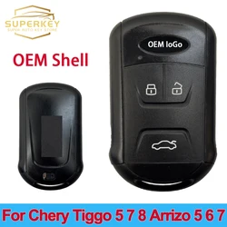 SUPERKEY-carcasa Original para llave de coche, carcasa de repuesto con 3 botones para Chery Tiggo 5, 7, 8, Arrizo 5, 6, 7