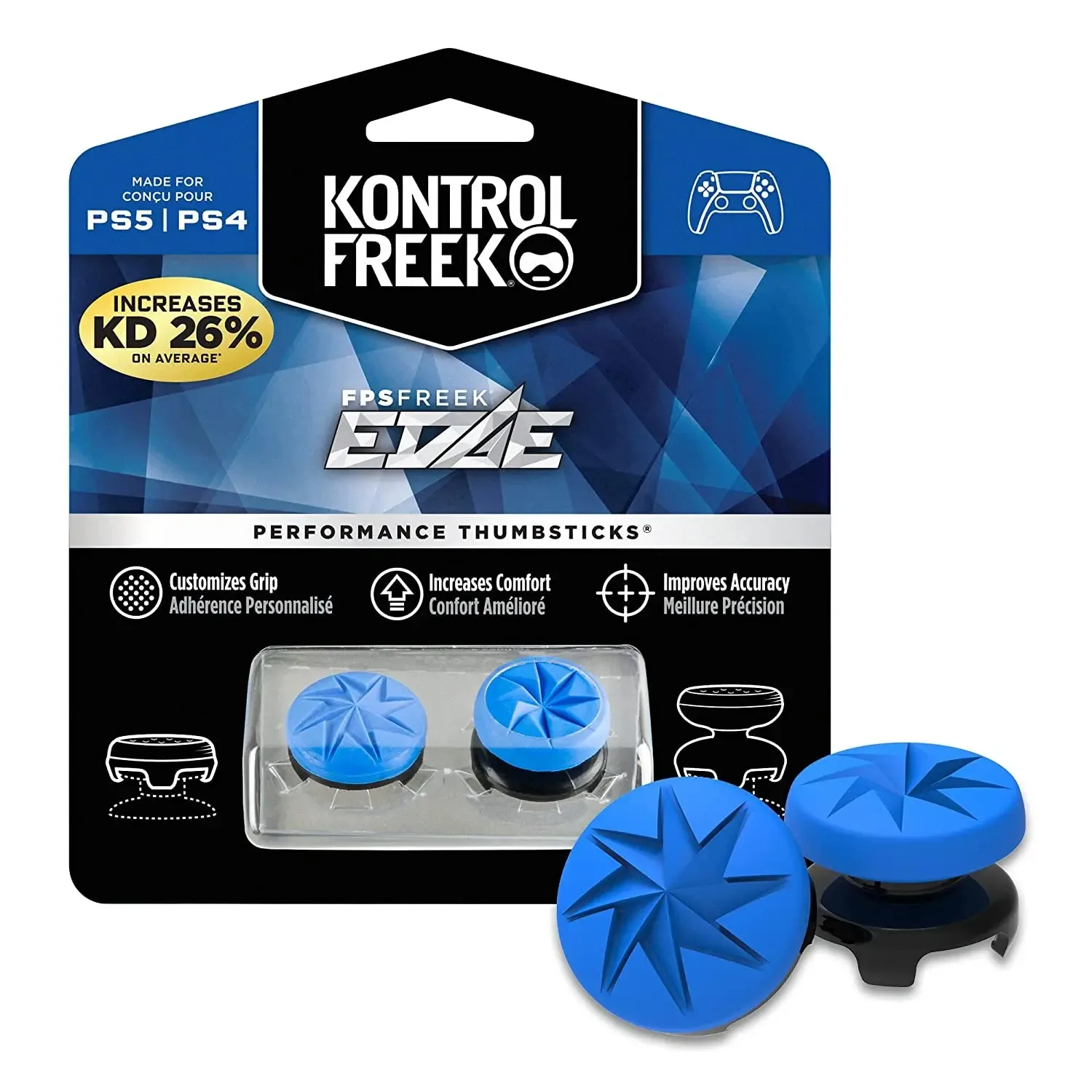 KontrolFreek FPS Freek Galaxy для Playstation PS4 Высокоразъемный аналоговый джойстик PS5 Контроллер Performance Command Stick Game