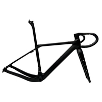 AIRWOLF Gravel Frame 700*50C Inner Cable Bicycle Frameset DIY Color Disc Brake Bike Frame Carbon Gravel  UDH Hanger
