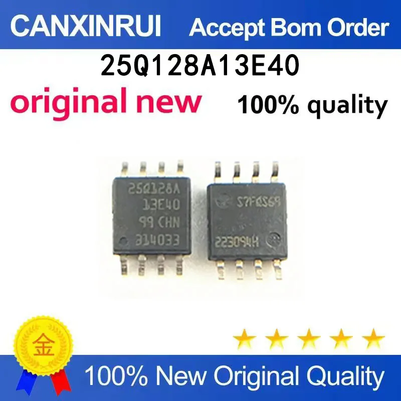 

(5-100 PCS) Brand new original N25Q128A13ESEC0F silk screen printing 25Q128A13E40 SOP-8 spot chip