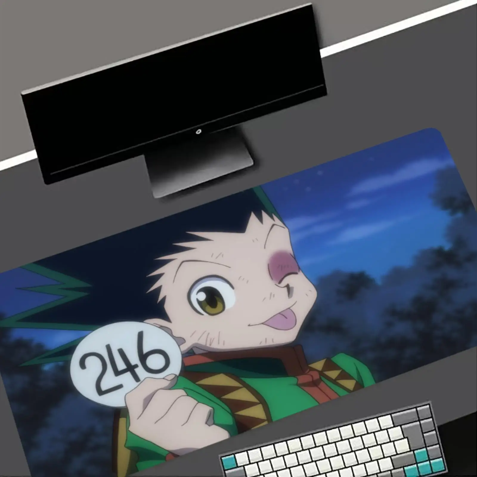 H-Hunter x Hunter New Computer Home Mousepad XXL Desk Mats Natural Rubber Office Anti Slip Gaming Accessories pad