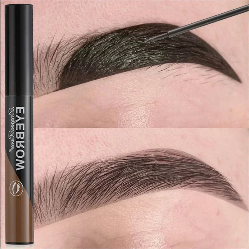 Strappare il Gel per sopracciglia Peel Off crema per sopracciglia semipermanente Waterproof Lasting Eye Brow Enhancers Gel liquido Natural Brow Tattoo