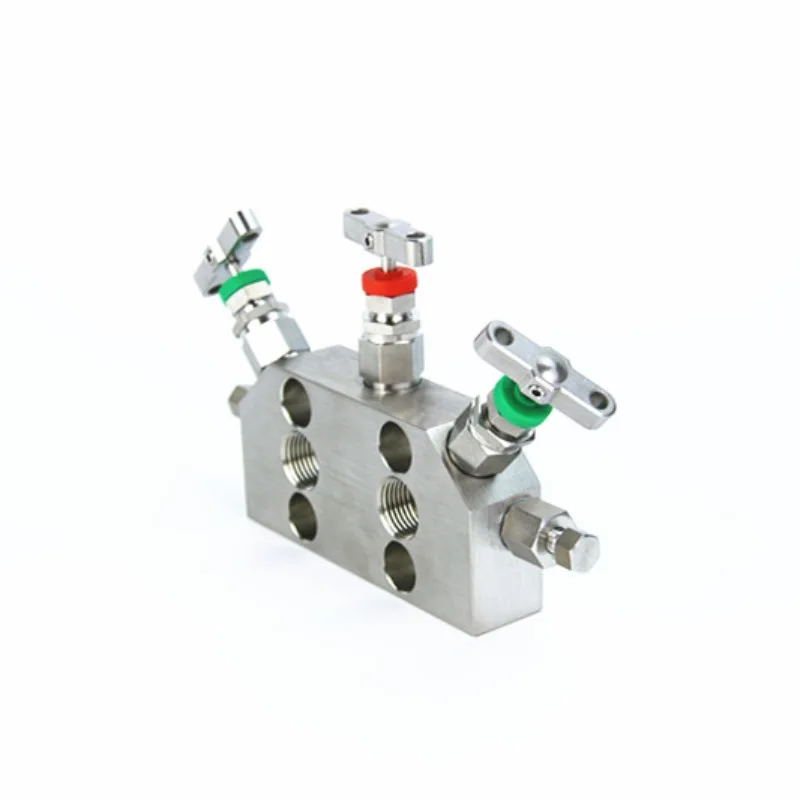 SS Gas Valve Manifold Liquid Three Way Valve Manifold Instrumentation Manifolds