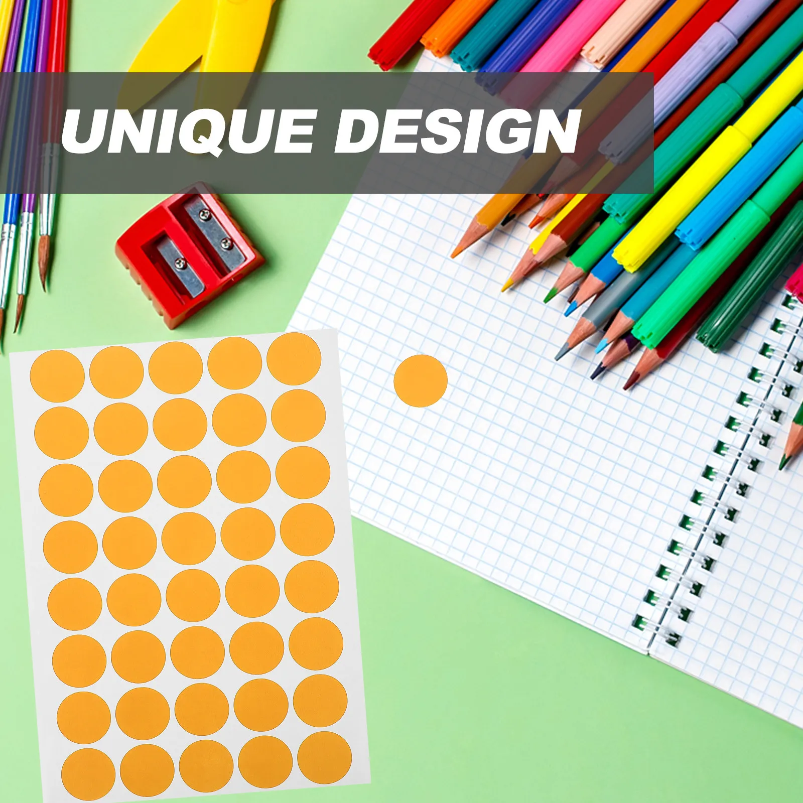 

10 Sheets Colored Sticker Dots Self-Adhesive Dot Stickers Blank Design for Home School Office Organization Color Coding Labels