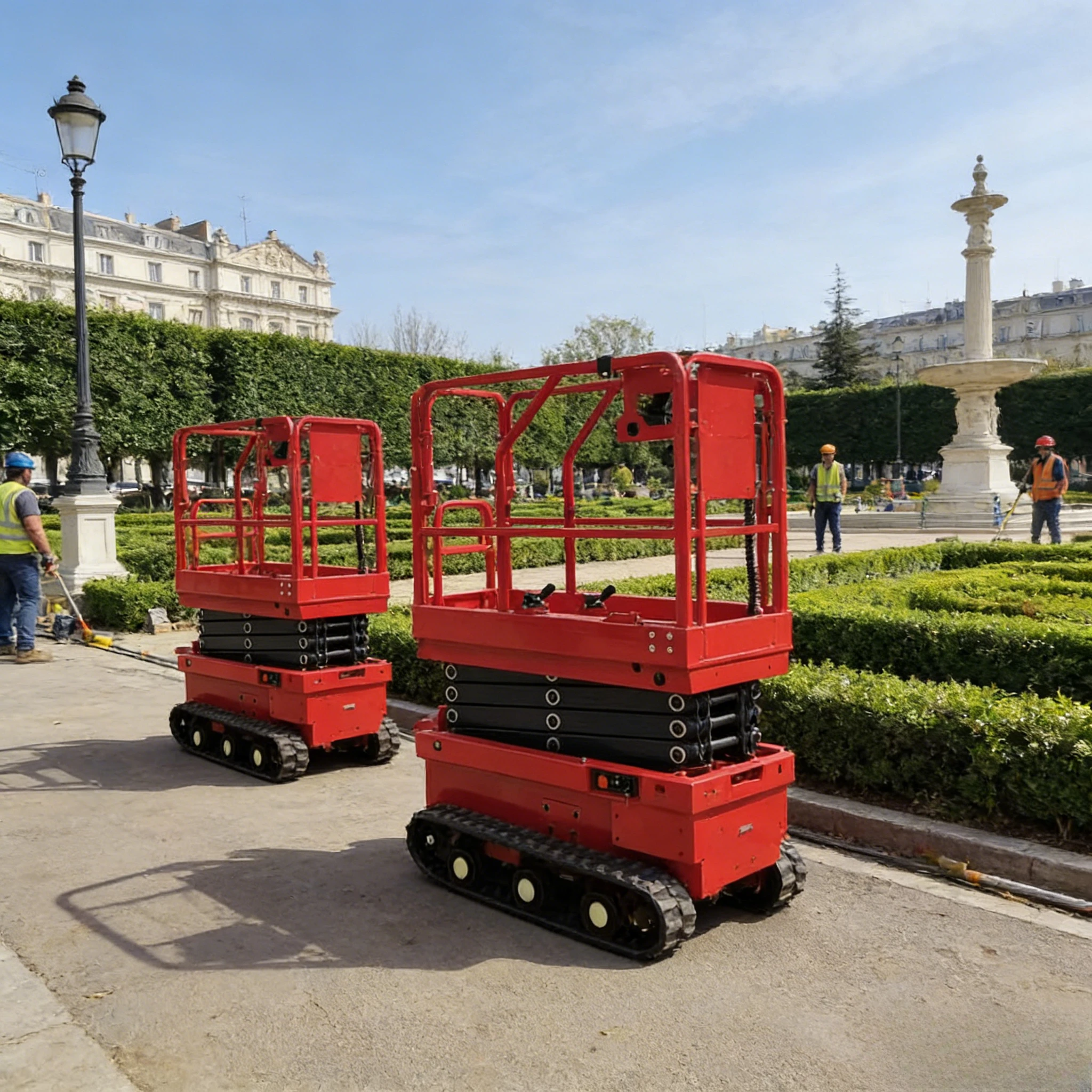 Lifting Height 6m Scissor Lift Platform Scissor Lift Aerial Work Platform 450kg Capacity Lift Cherry Picker Scissor