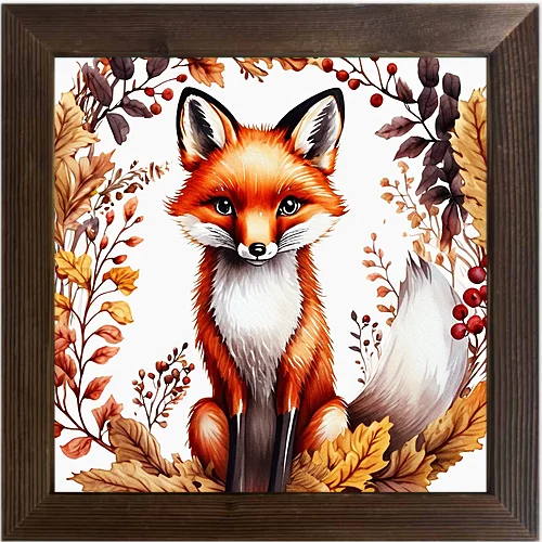 Painted Thanksgiving Style Elements Printed Oil Painting Art Style Waterproof Stickers, Suitable for Coffee Shop Home Decoration