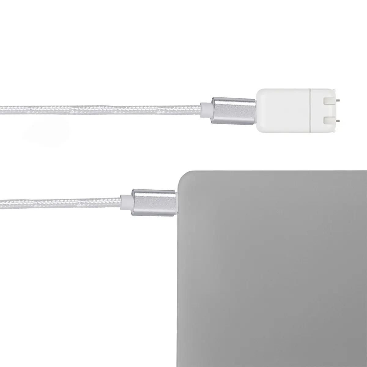 

1M Heavy Duty Nylon Braided USB Type-C Cable 3A Fast Charging 480Mbps Sync USB C Charging Cable for S23 15 Grey