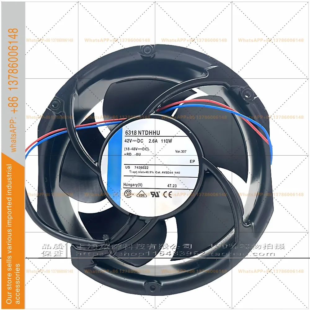 Original 6318NTDHHU 42VDC 2.6A 110W new inverter fan