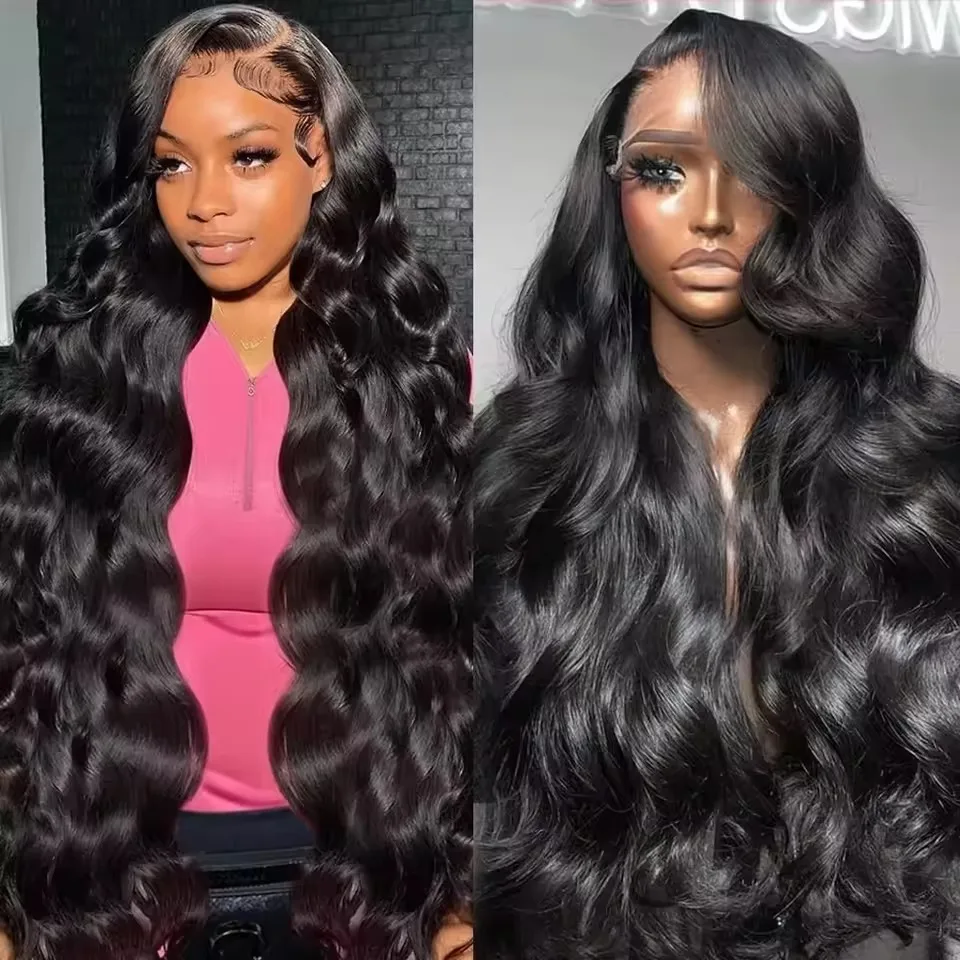 

250 Density 30 Inches Body Wave Human Hair Wigs 13x6 13x4 Hd Lace Front Human Hair Wig Brazilian Water Wave Wig Preplucking Hair