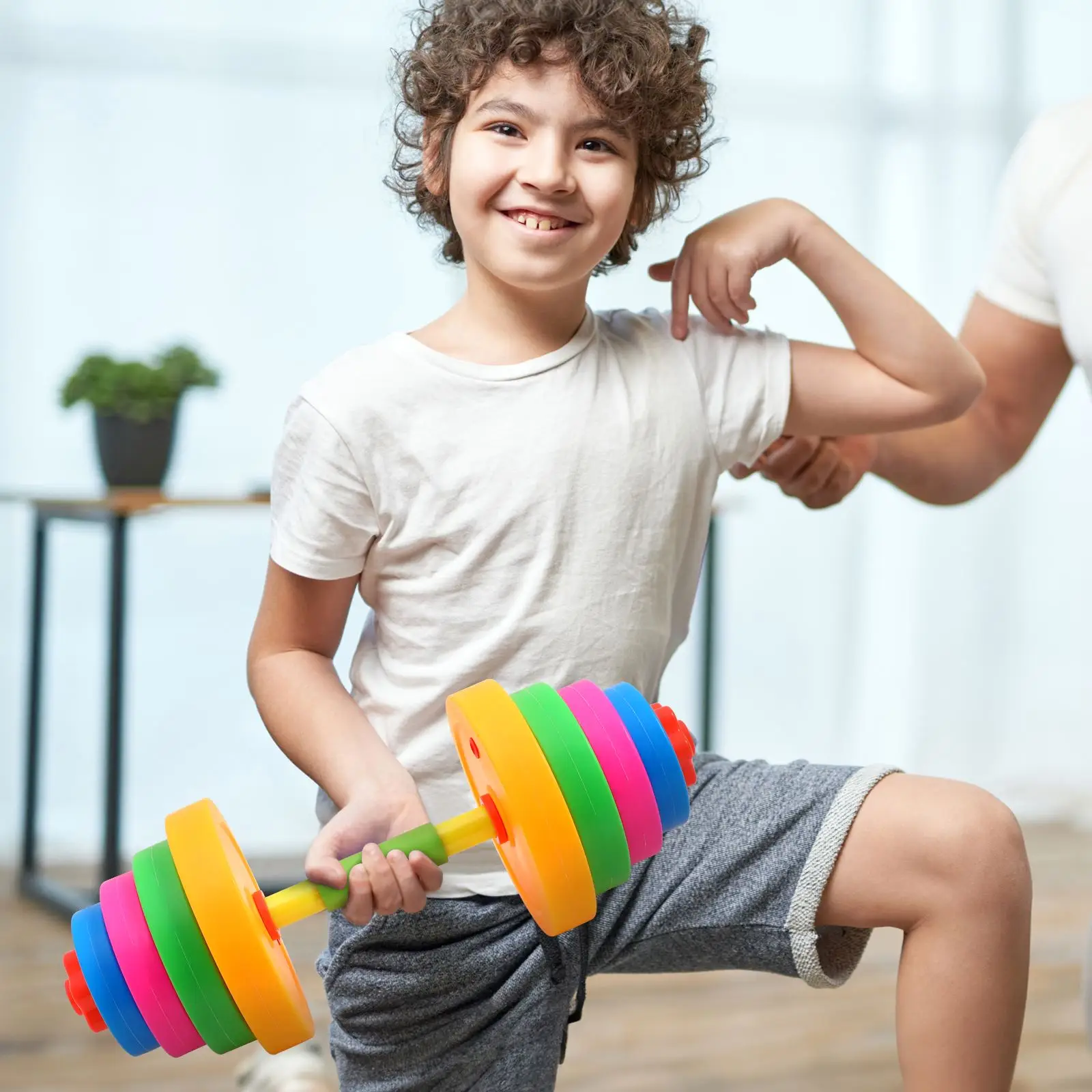 Manubri bilancieri scuola materna manubri ginnastica giocattolo bambini danza manubri plastica bambino