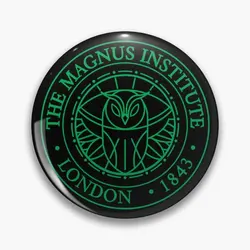 The Magnus Institute Seal Soft Button Pin Badge Metal Cartoon Women Fashion Clothes Cute Gift Funny Brooch Lover Hat Jewelry