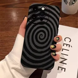 Swirl Circle Pattern Silicone Case For Xiaomi Poco X7 M6 X6 F6 X5 F5 X3 Pro Mi 11 Lite 5G 14T 13T 12T 14 13 12 Matte Soft Cover
