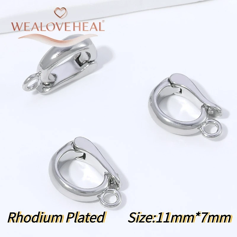 18K vergoldeter Messing-Mikropavé-Zirkon-Anhänger-Verbinder, aufklappbarer Halskettenverschluss für DIY-Schmuckherstellung – Detail 25
