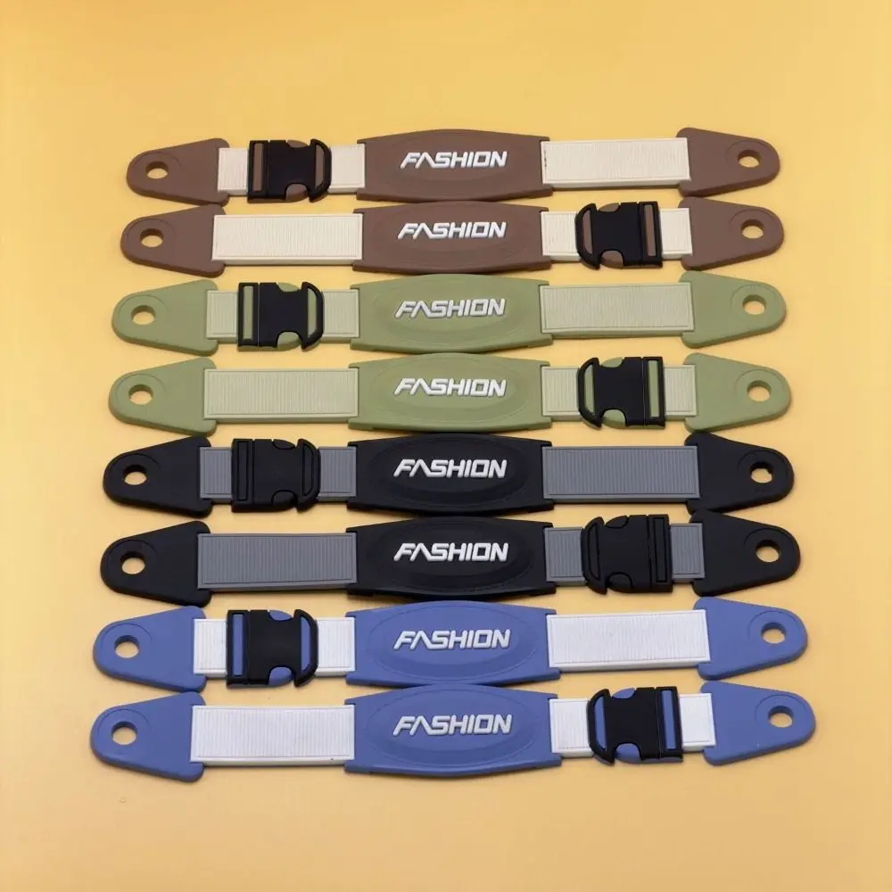 1pair Adjustable Hole Shoes Strap Detachable Secure Fit Beach Slippers Straps Fix Buckles DIY Shoe Decoration Sandals Laces