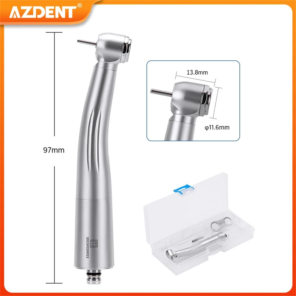 AZDENT Dental LED Fiber Optic High Speed Handpiece fit for KAVO and NSK Standard Head 3 Water Spray Ceramic Bearing