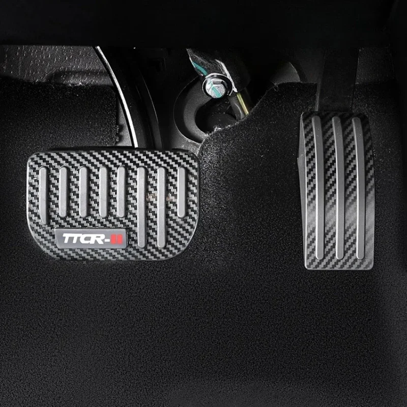 Aluminum Alloy Foot Pedal Pad for Geely Galaxy A7, Anti‑Skid Accelerator Brake Pedal Protector Interior Accessory