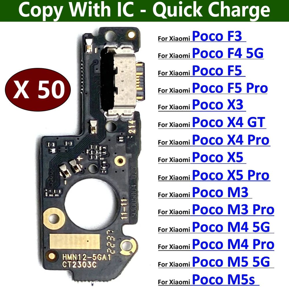 

50Pcs USB Charger Dock Connector Charging Port Micro Flex Cable For Motorola Moto F3 F4 F5 X3 X4 X5 X6 M3 M4 M5 M5s Pro 4G 5G GT