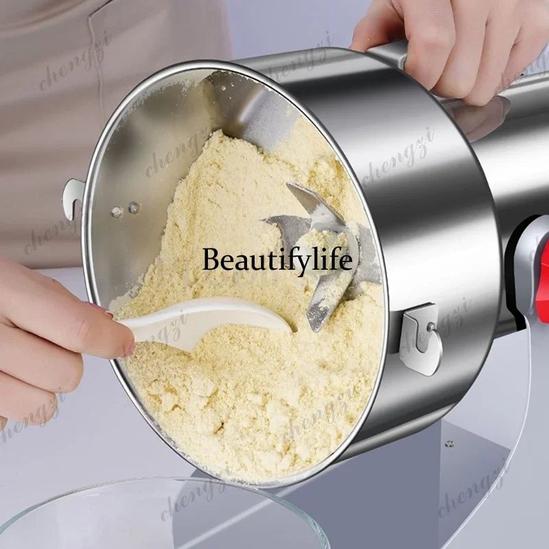 4500g 304 Stainless Steel Grinder Machine Large-scale Crusher Household Mill Commercial Powder Ultra-fine Grinding Machine MillA view 5