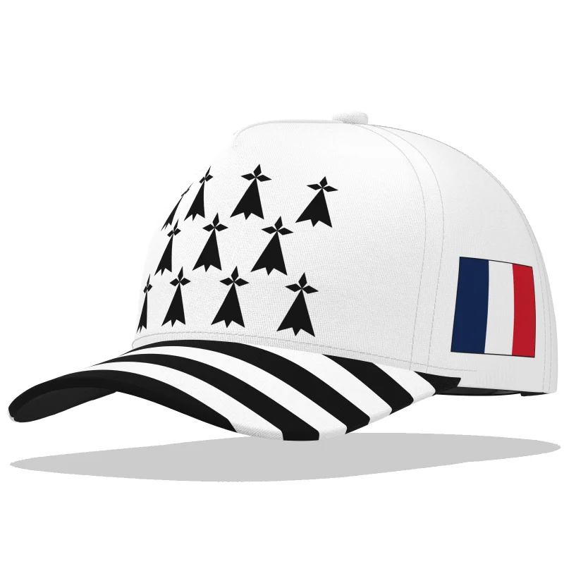 

Brittany Baseball Caps Fashion Free Custom Made Name Number Logo France Flags Fr Driver Dad Hip Hop Mesh Bretagne Travel Sun Hat