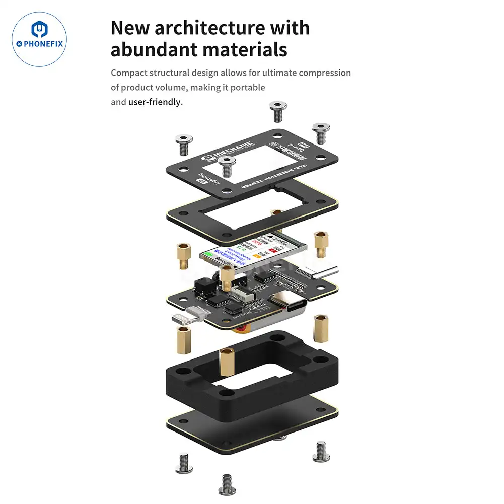 Mechanic T-824 T824 SE Phone Tablet Tail Insertion Detector Digital Display Current Power Check Independent Pin No Disassembly
