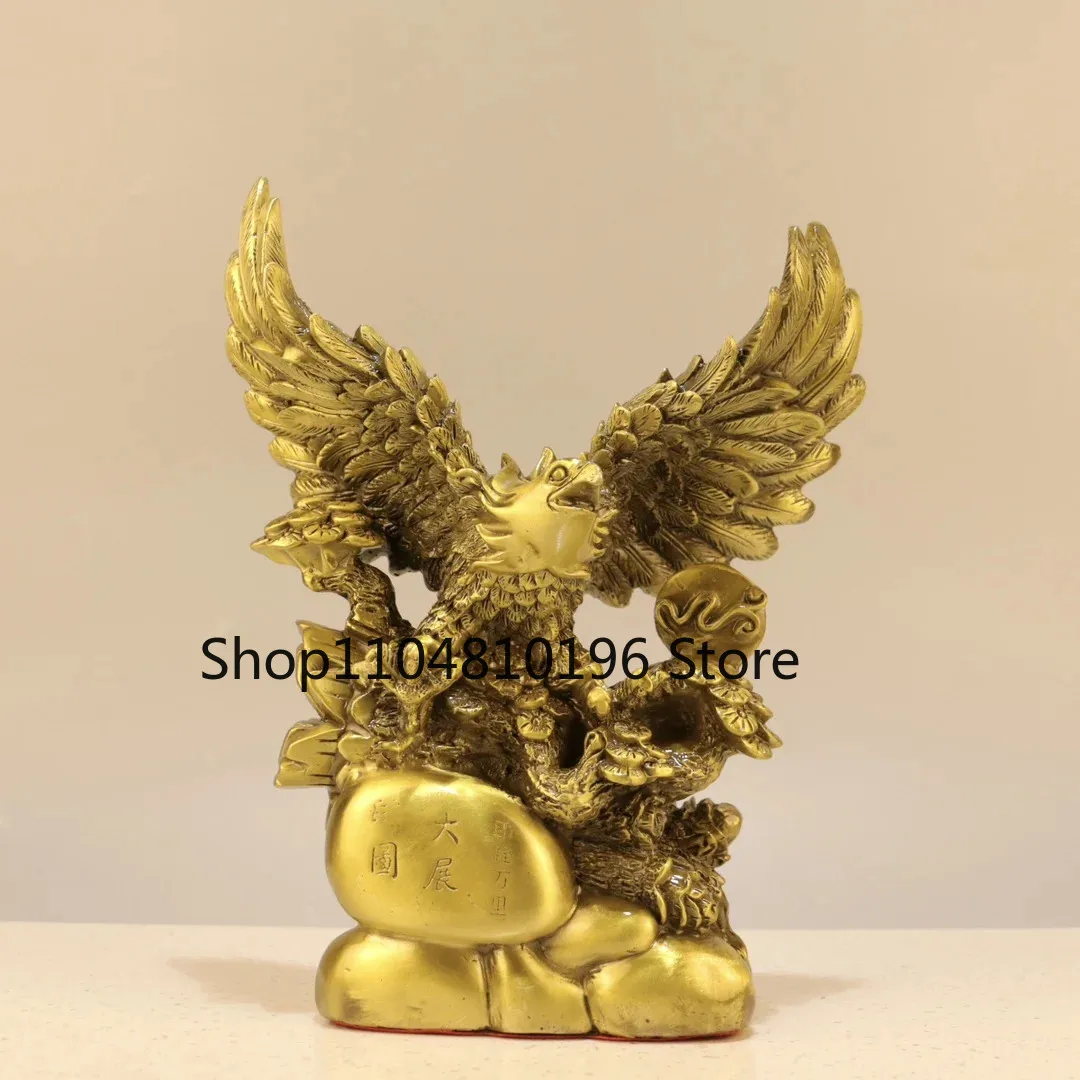 Brass Eagle Statue realize ones ambition Eagle spreading its wings Amass wealth