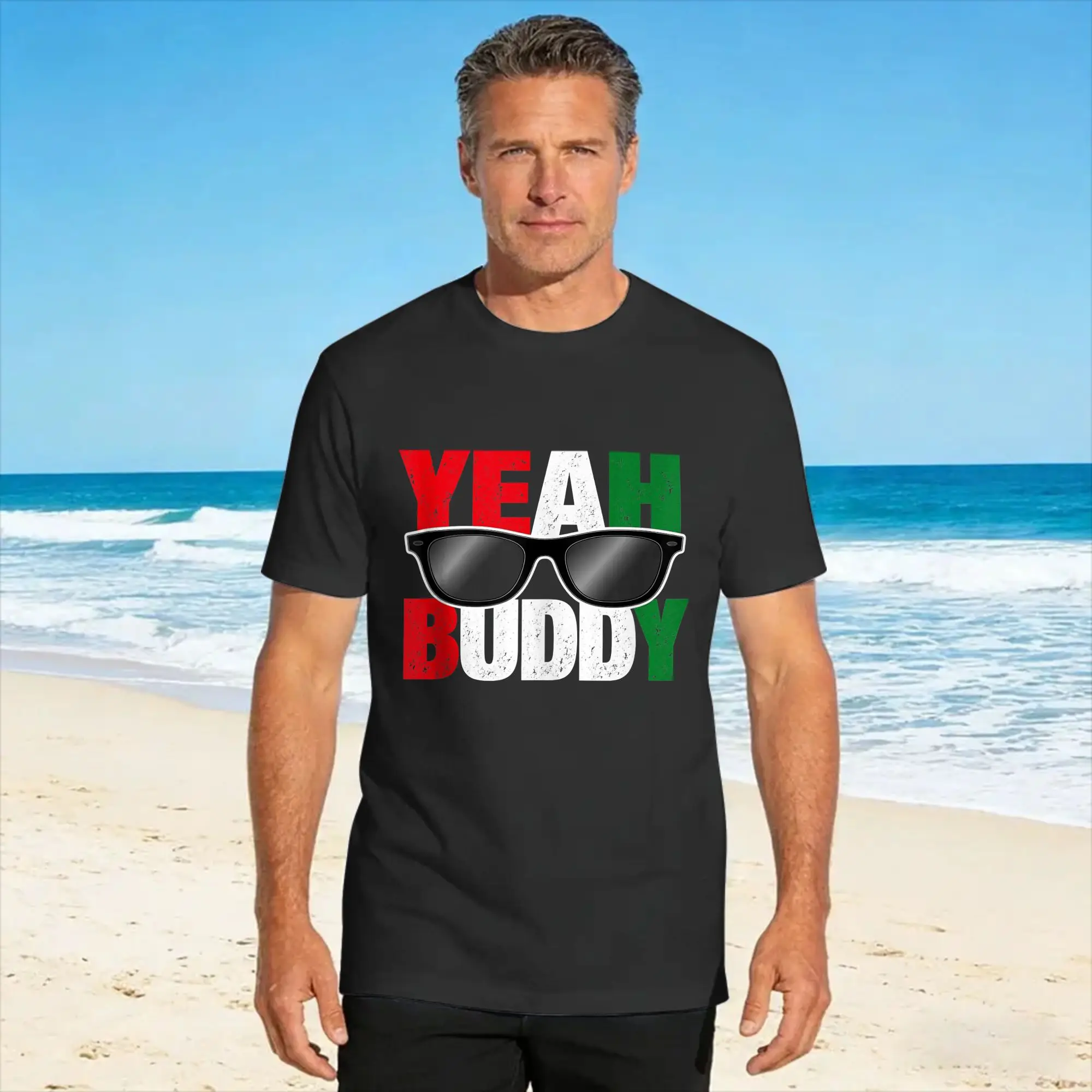 Yeah Buddy Funny T Shirt for Men Cotton Vintage T-Shirt Crew Neck  Tees Short Sleeve Clothes Party